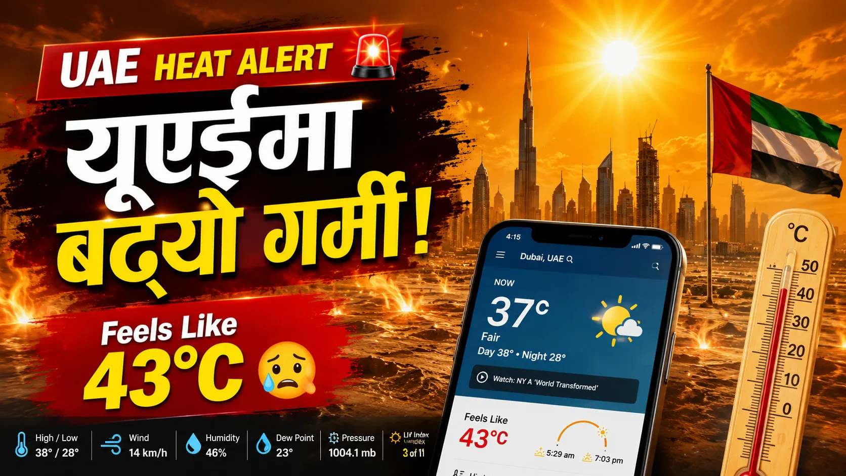 यूएईमा बढ्दै गर्मी, ‘Feels Like’ ४३ डिग्रीसम्म महसुस file 00000000aa5871f4a732aa8b169ec2d2