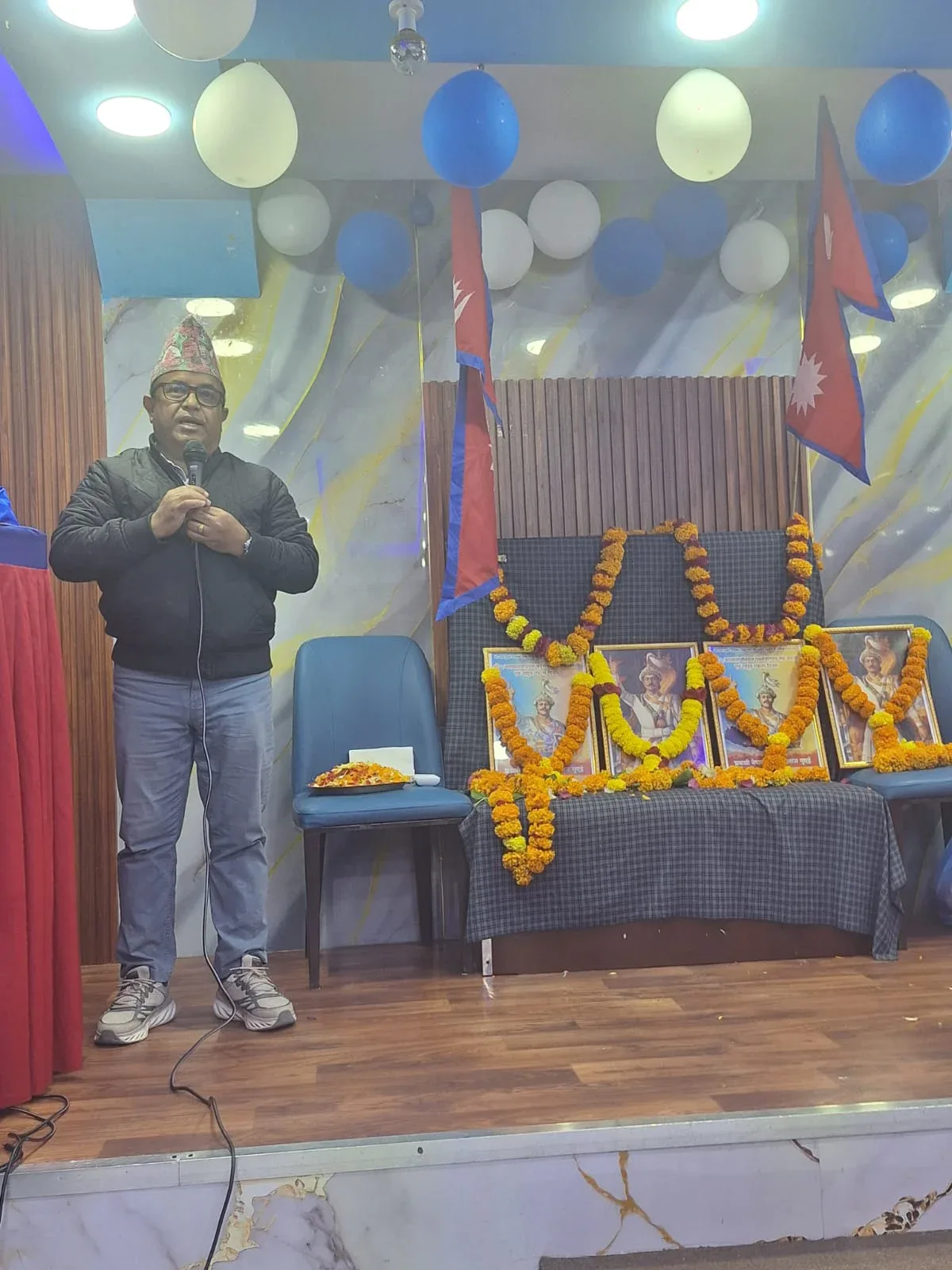 राष्ट्रनिर्माता पृथ्वी नारायण शाहको जन्मजयन्ती तथा राष्ट्रिय एकता दिवस युएईमा सम्पन्न भएकाे छ। IMG 20260112 WA0074