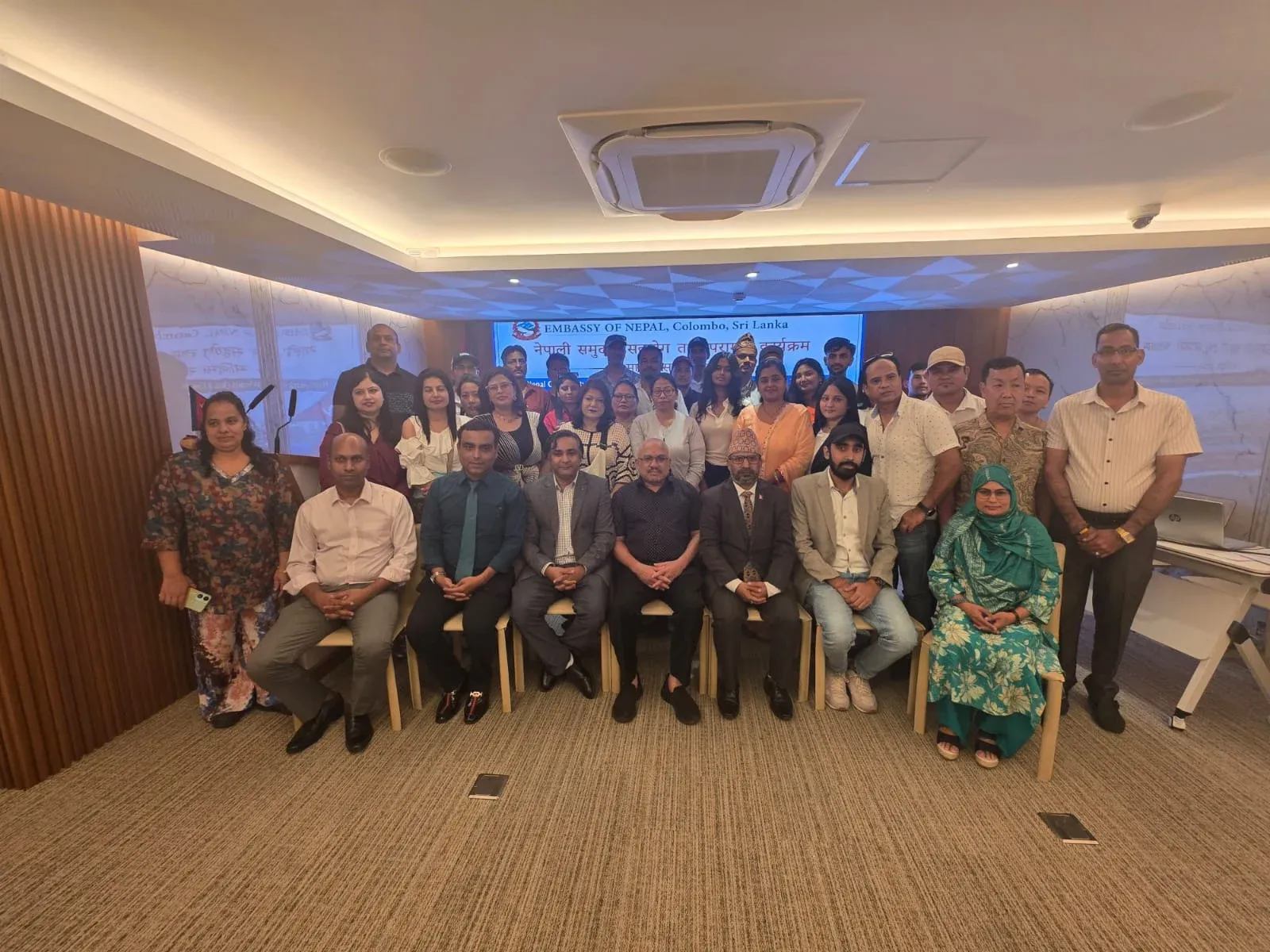 कोलम्बोस्थित नेपाली राजदूतावासको आयोजनामा माल्दिभ्समा नेपाल कम्युनिटी सपोर्ट क्याम्प IMG 20260212 WA00081