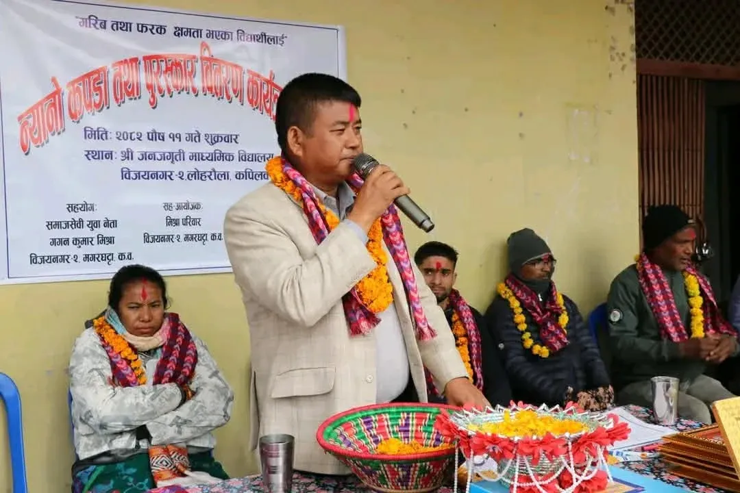 जनजागृति माविका ६० विद्यार्थीलाई न्यानो कपडा WhatsApp Image 2025 12 27 at 06.14.15