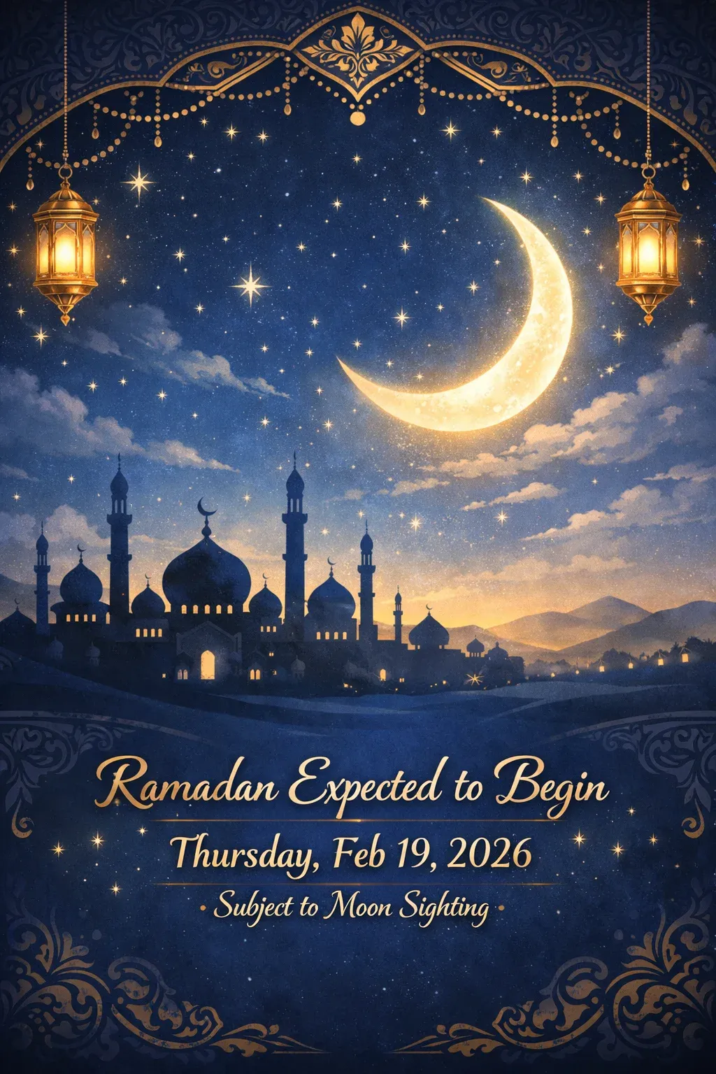 रमजानको सम्भावित मिति सार्वजनिक: फेब्रुअरी १८ श्रावण महिनाको अन्तिम दिन file 00000000318471f4a3b26e77944c0b82